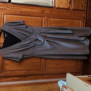 Ralph Lauren Black and White Ruffle Dress